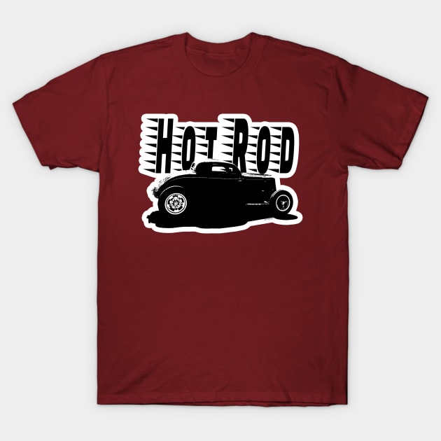 1933 Ford Hot Rod Three Windows Coupe T-Shirt by hotroddude